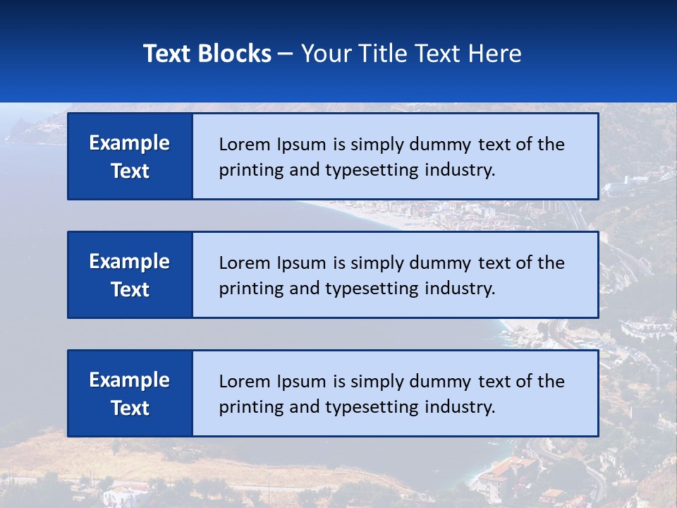 A Large Body Of Water Surrounded By Mountains PowerPoint Template
