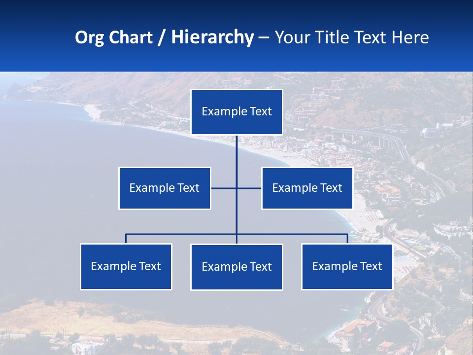 A Large Body Of Water Surrounded By Mountains PowerPoint Template
