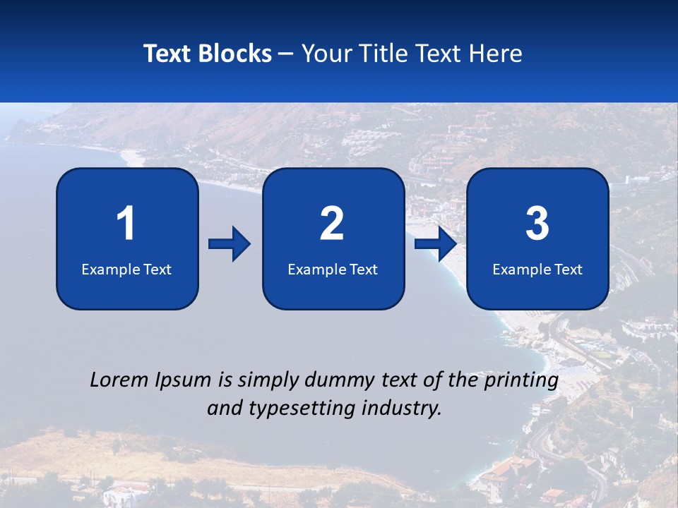 A Large Body Of Water Surrounded By Mountains PowerPoint Template