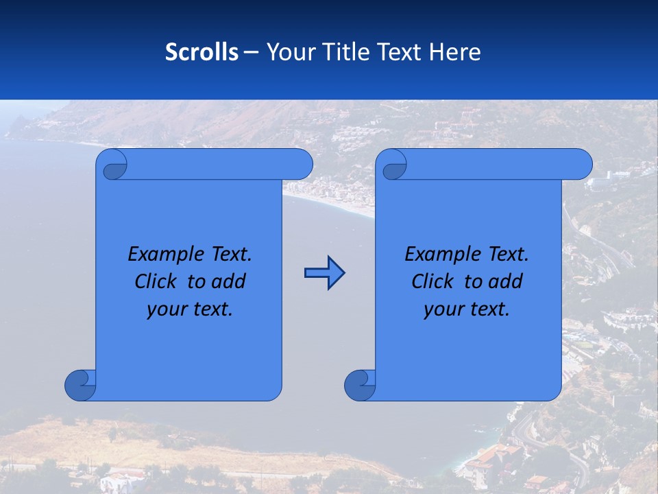 A Large Body Of Water Surrounded By Mountains PowerPoint Template