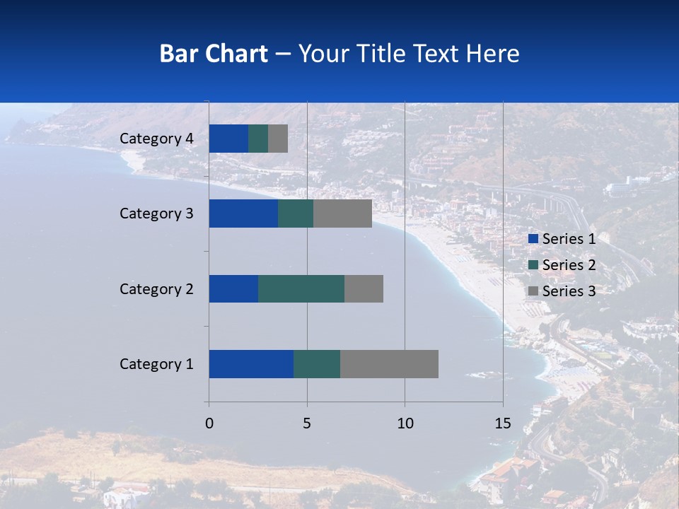 A Large Body Of Water Surrounded By Mountains PowerPoint Template