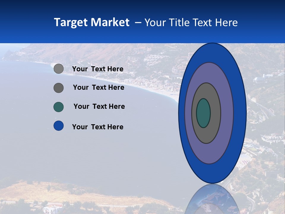 A Large Body Of Water Surrounded By Mountains PowerPoint Template