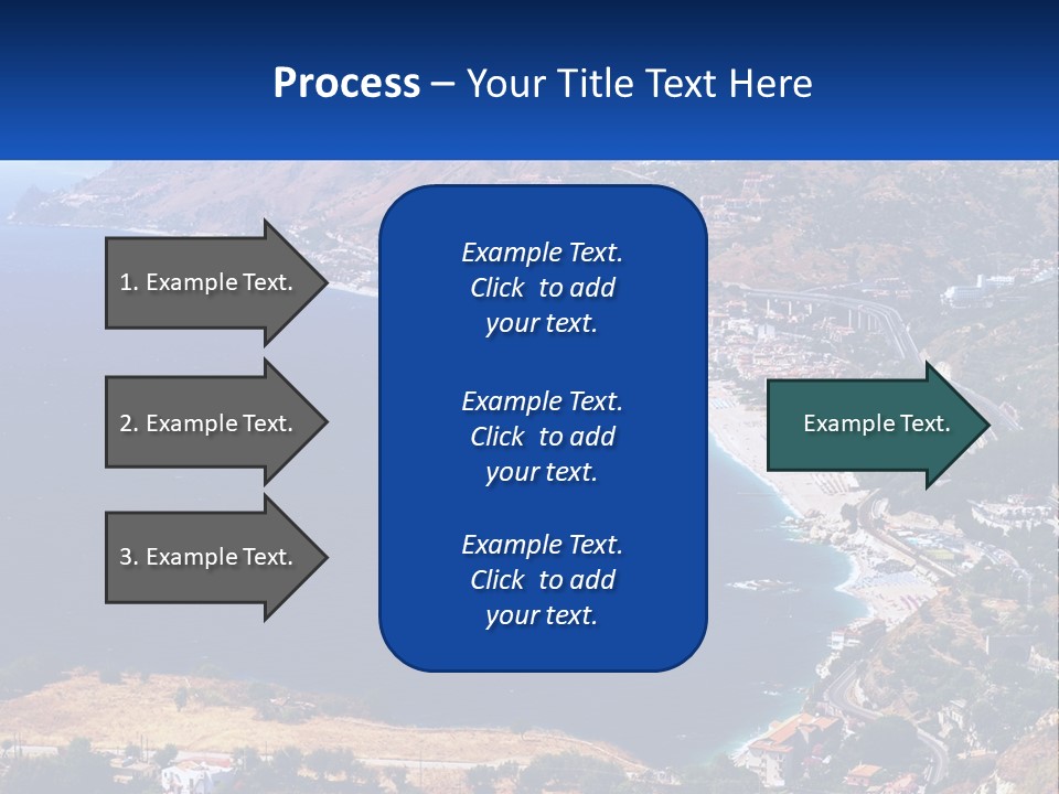 A Large Body Of Water Surrounded By Mountains PowerPoint Template
