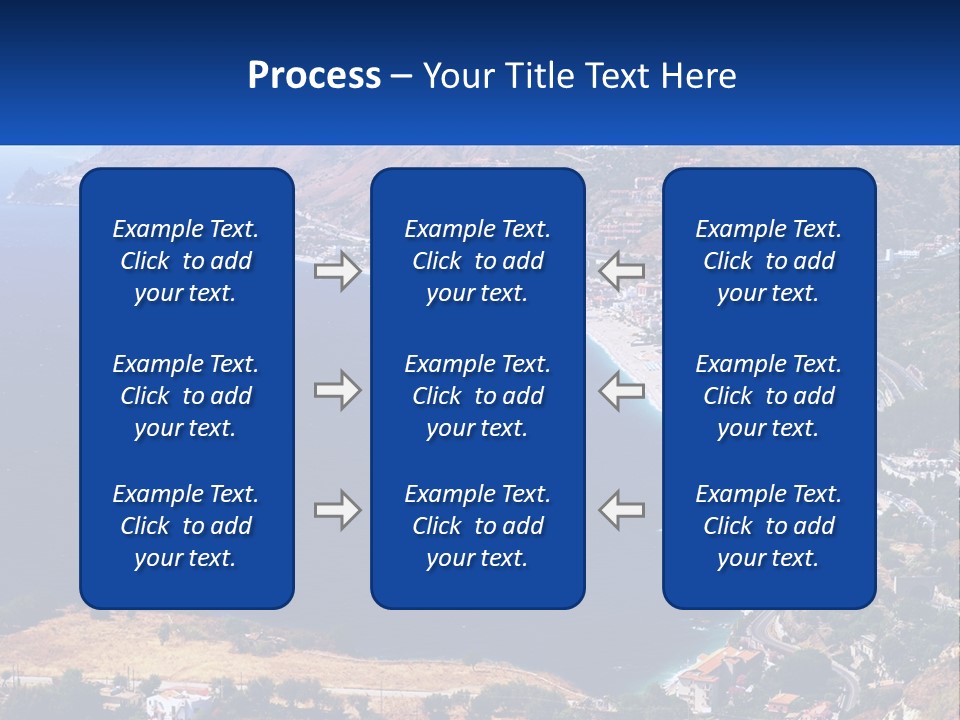 A Large Body Of Water Surrounded By Mountains PowerPoint Template