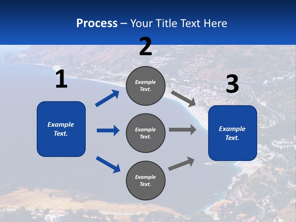 A Large Body Of Water Surrounded By Mountains PowerPoint Template