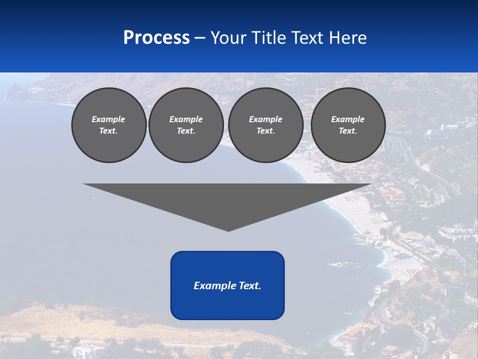 A Large Body Of Water Surrounded By Mountains PowerPoint Template