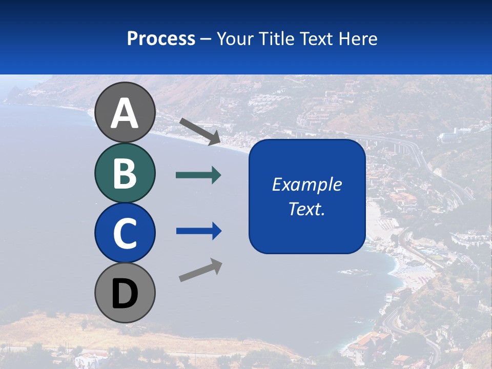 A Large Body Of Water Surrounded By Mountains PowerPoint Template