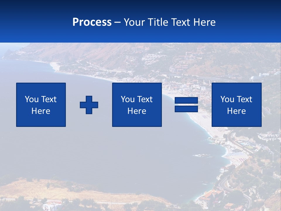 A Large Body Of Water Surrounded By Mountains PowerPoint Template