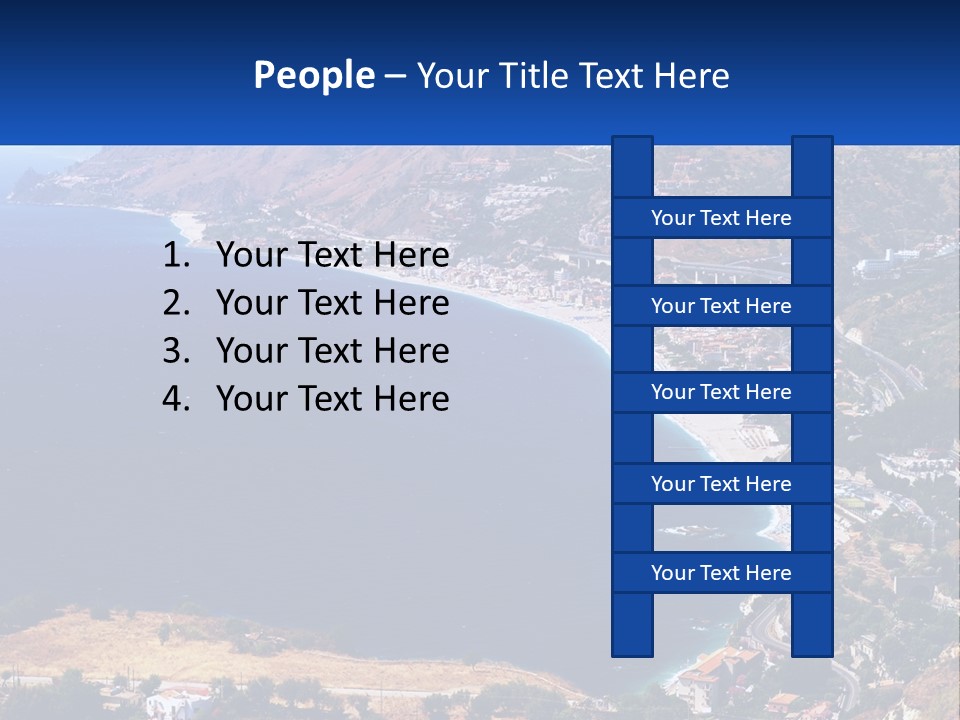 A Large Body Of Water Surrounded By Mountains PowerPoint Template