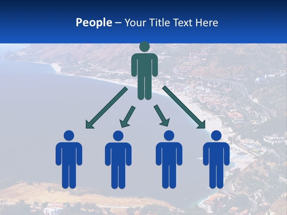 A Large Body Of Water Surrounded By Mountains PowerPoint Template