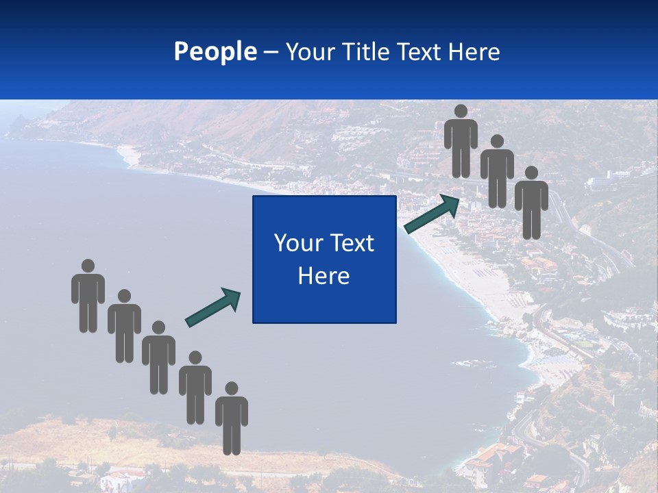 A Large Body Of Water Surrounded By Mountains PowerPoint Template