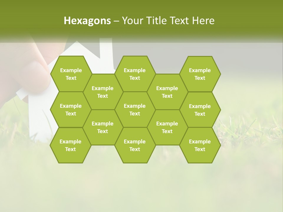 A Person Holding A Paper House In The Grass PowerPoint Template