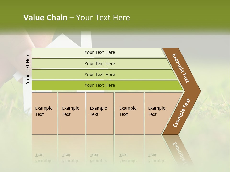 A Person Holding A Paper House In The Grass PowerPoint Template