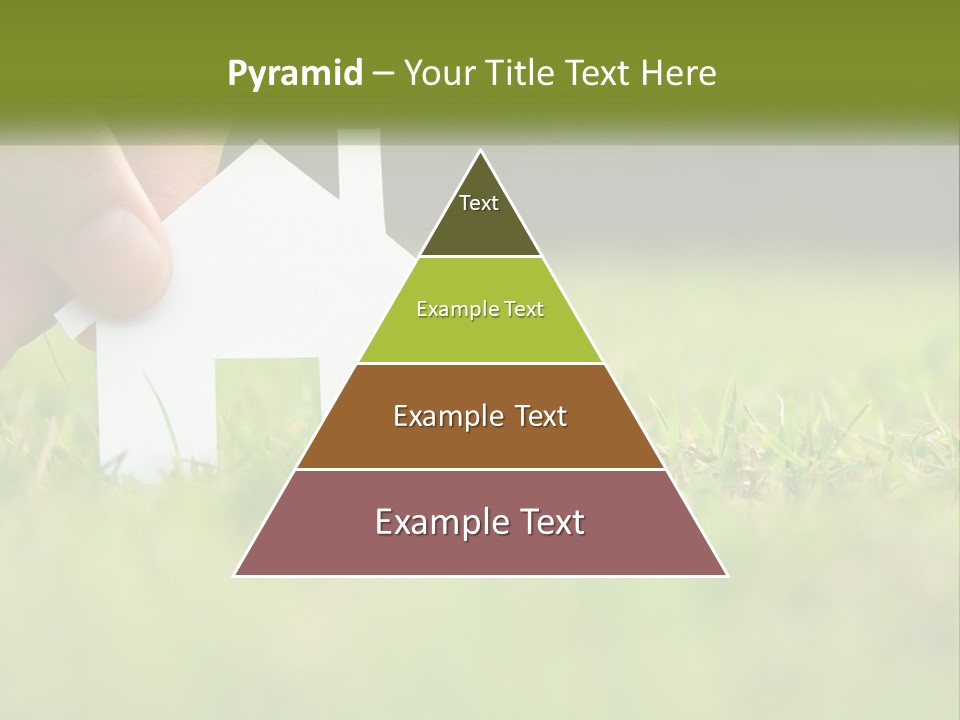 A Person Holding A Paper House In The Grass PowerPoint Template