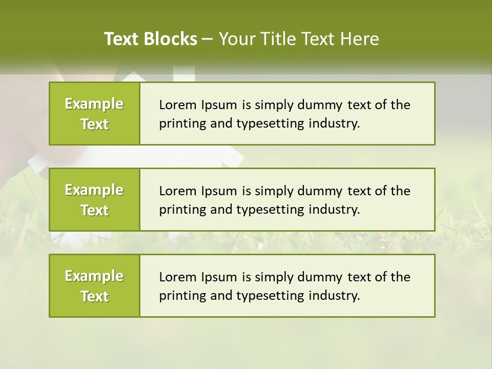 A Person Holding A Paper House In The Grass PowerPoint Template