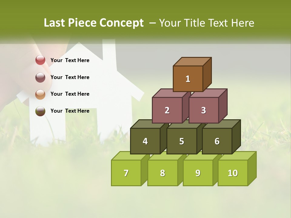 A Person Holding A Paper House In The Grass PowerPoint Template