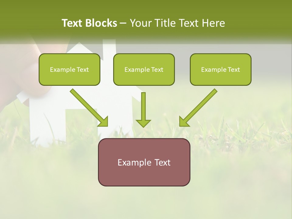 A Person Holding A Paper House In The Grass PowerPoint Template