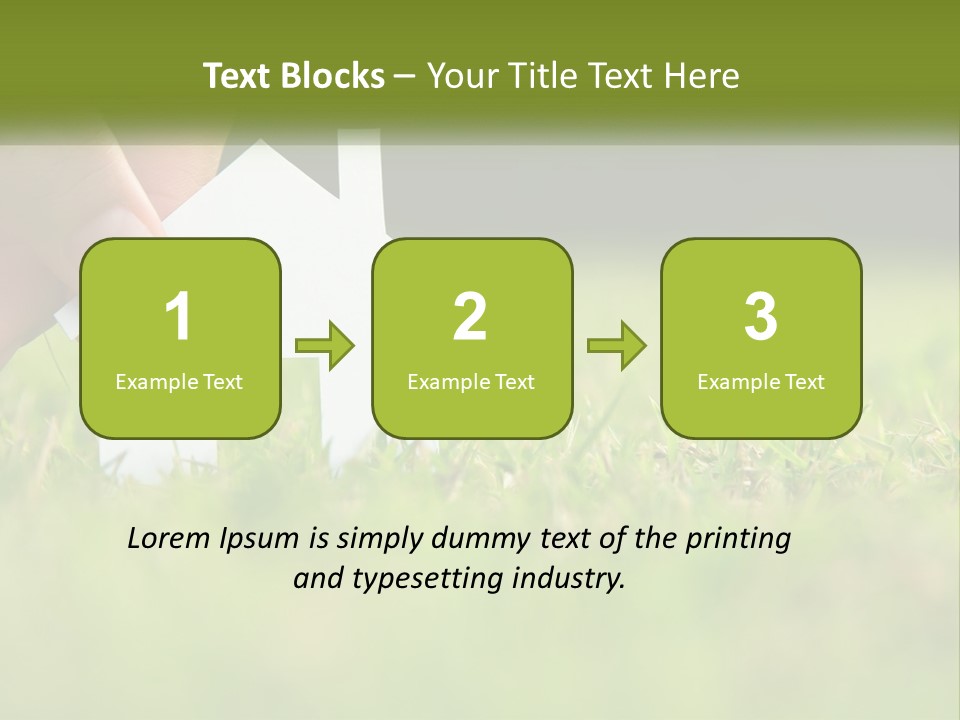 A Person Holding A Paper House In The Grass PowerPoint Template