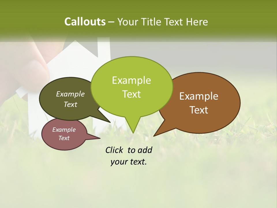 A Person Holding A Paper House In The Grass PowerPoint Template