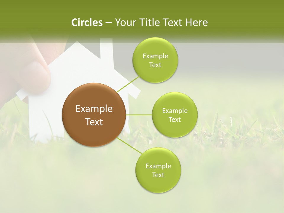 A Person Holding A Paper House In The Grass PowerPoint Template