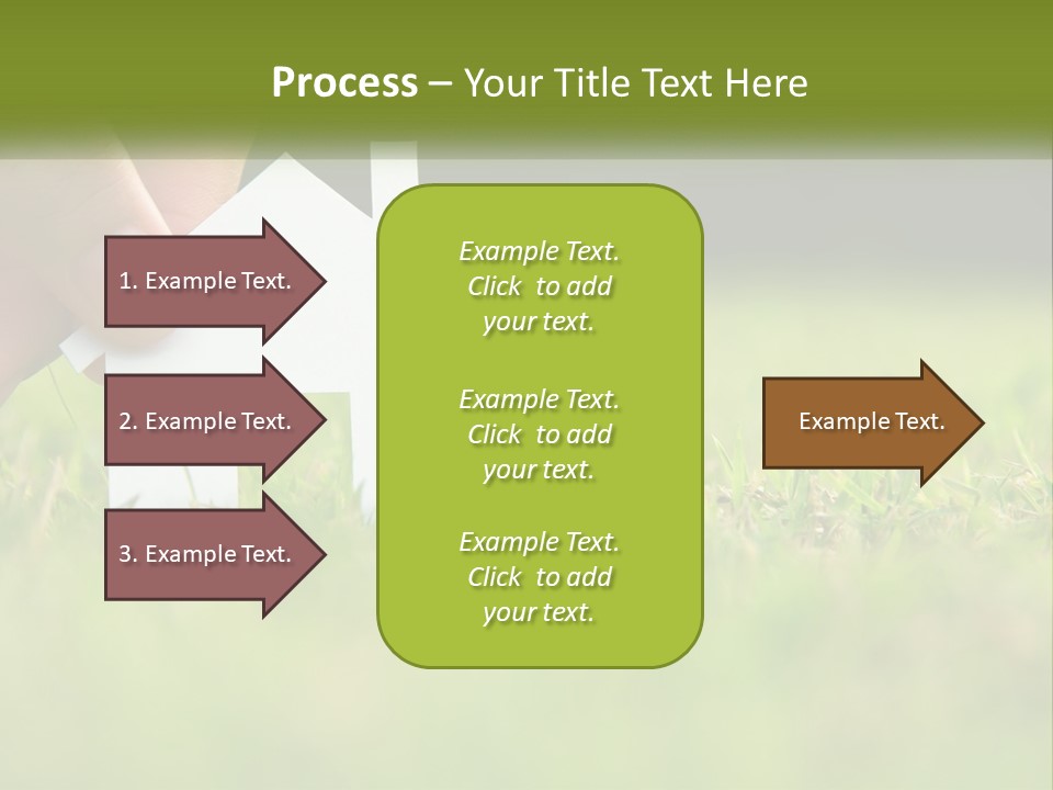 A Person Holding A Paper House In The Grass PowerPoint Template