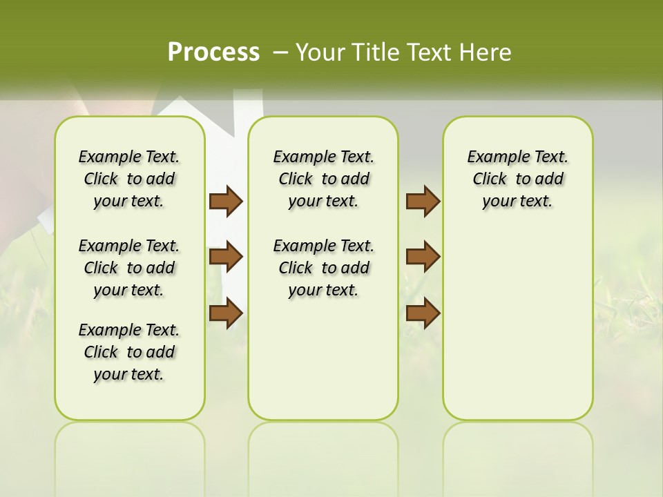 A Person Holding A Paper House In The Grass PowerPoint Template