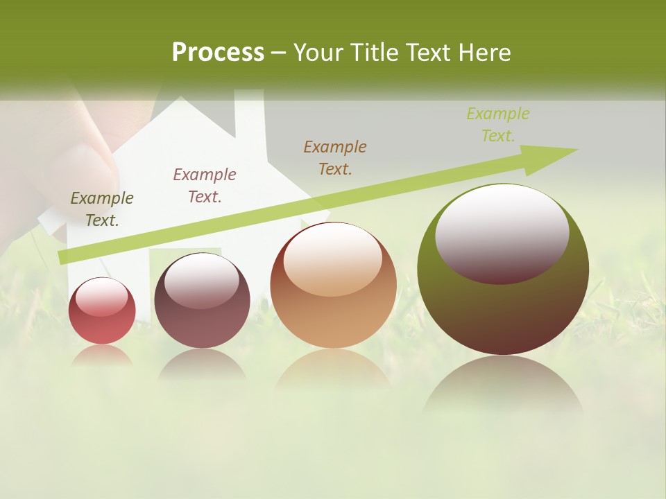 A Person Holding A Paper House In The Grass PowerPoint Template