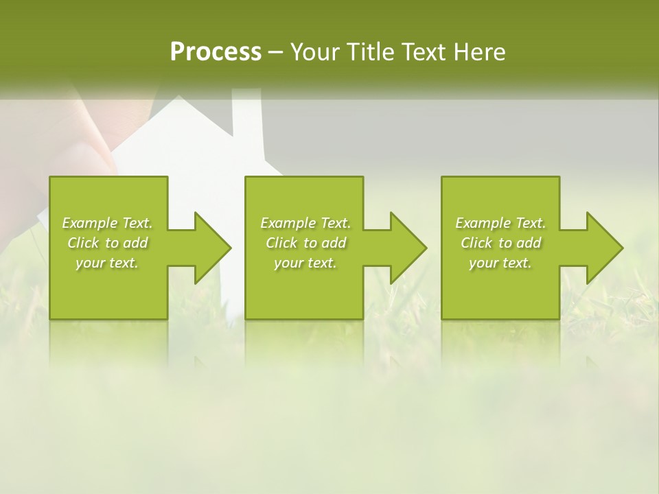 A Person Holding A Paper House In The Grass PowerPoint Template