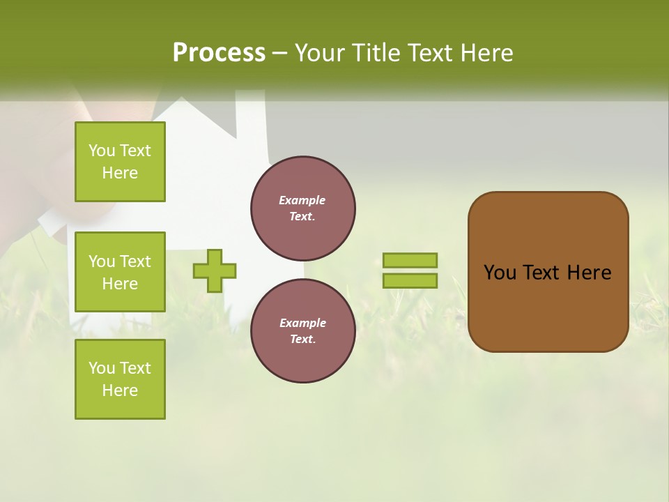 A Person Holding A Paper House In The Grass PowerPoint Template