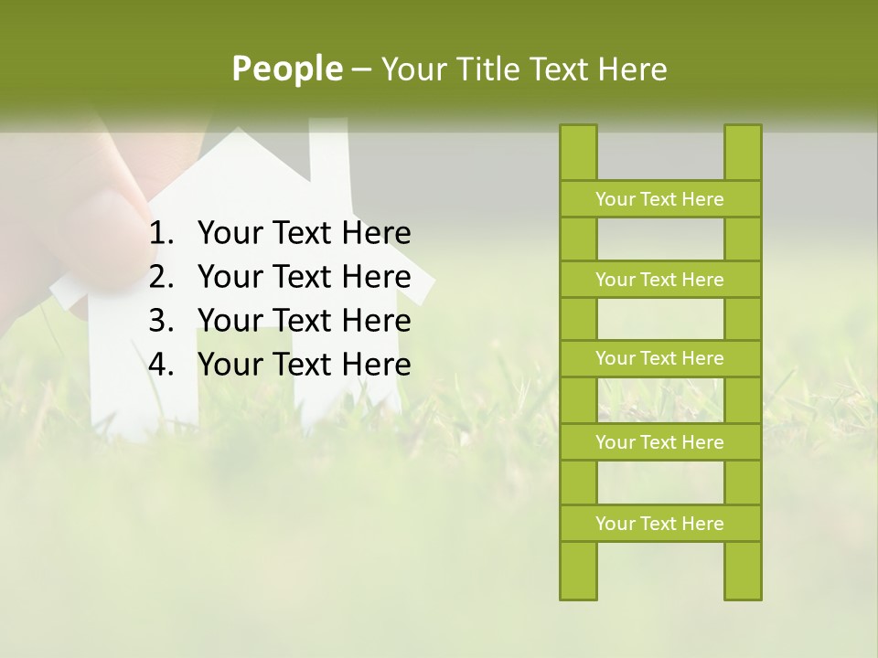 A Person Holding A Paper House In The Grass PowerPoint Template