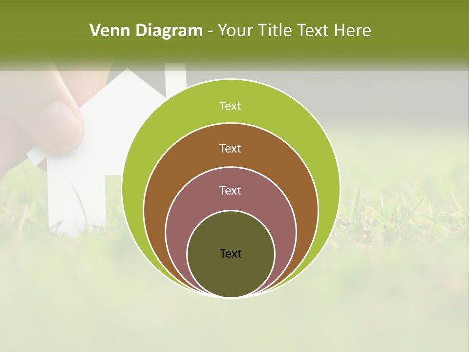 A Person Holding A Paper House In The Grass PowerPoint Template