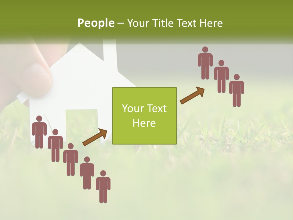 A Person Holding A Paper House In The Grass PowerPoint Template