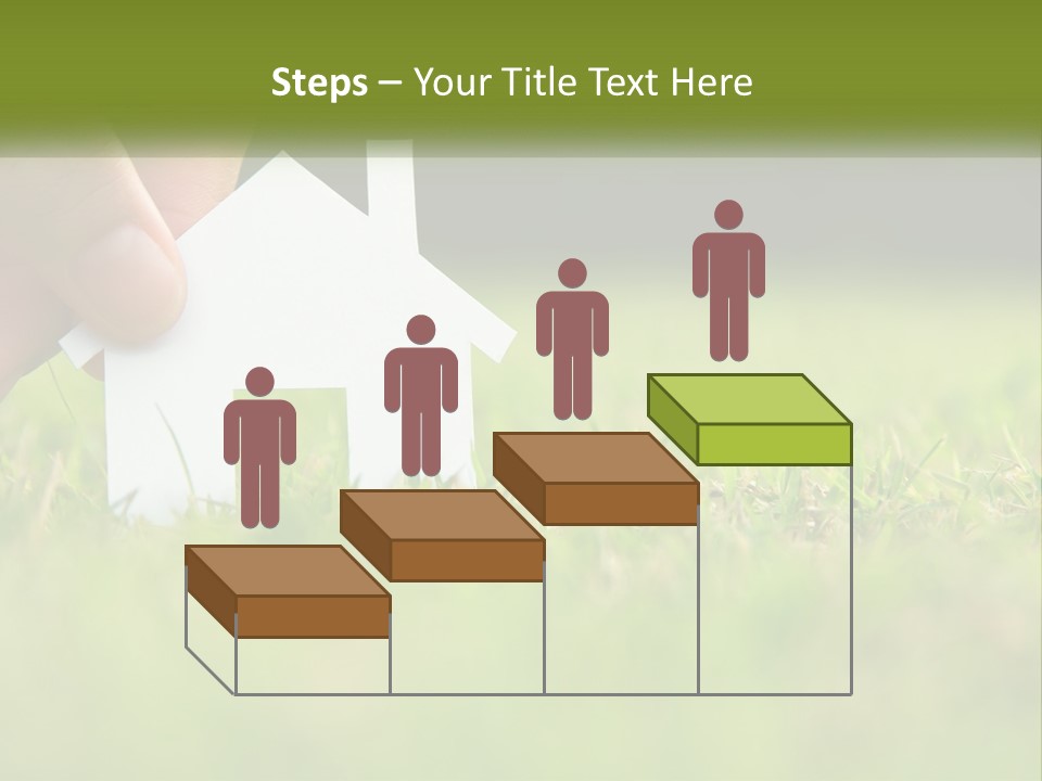A Person Holding A Paper House In The Grass PowerPoint Template