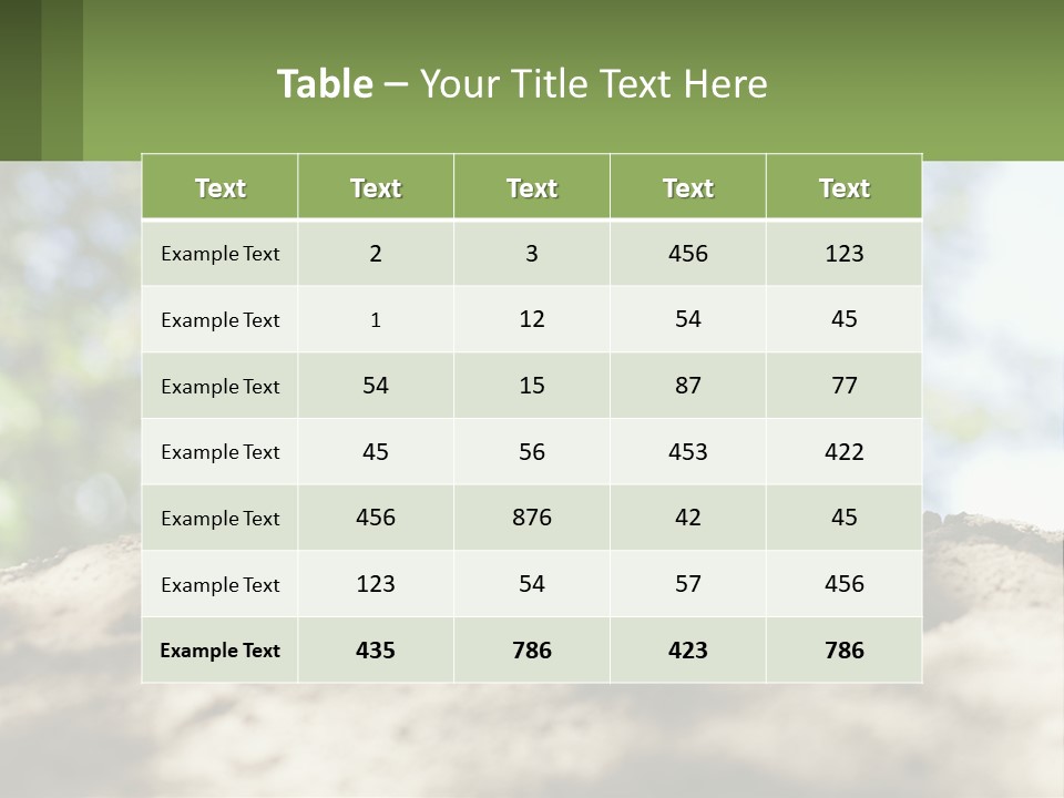 A Shovel In The Dirt With Trees In The Background PowerPoint Template