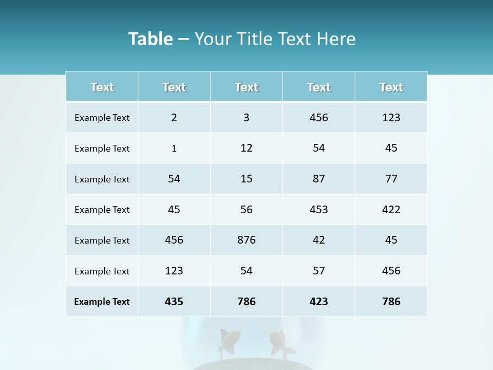 A Red Balloon Floating Over A Fish Bowl PowerPoint Template