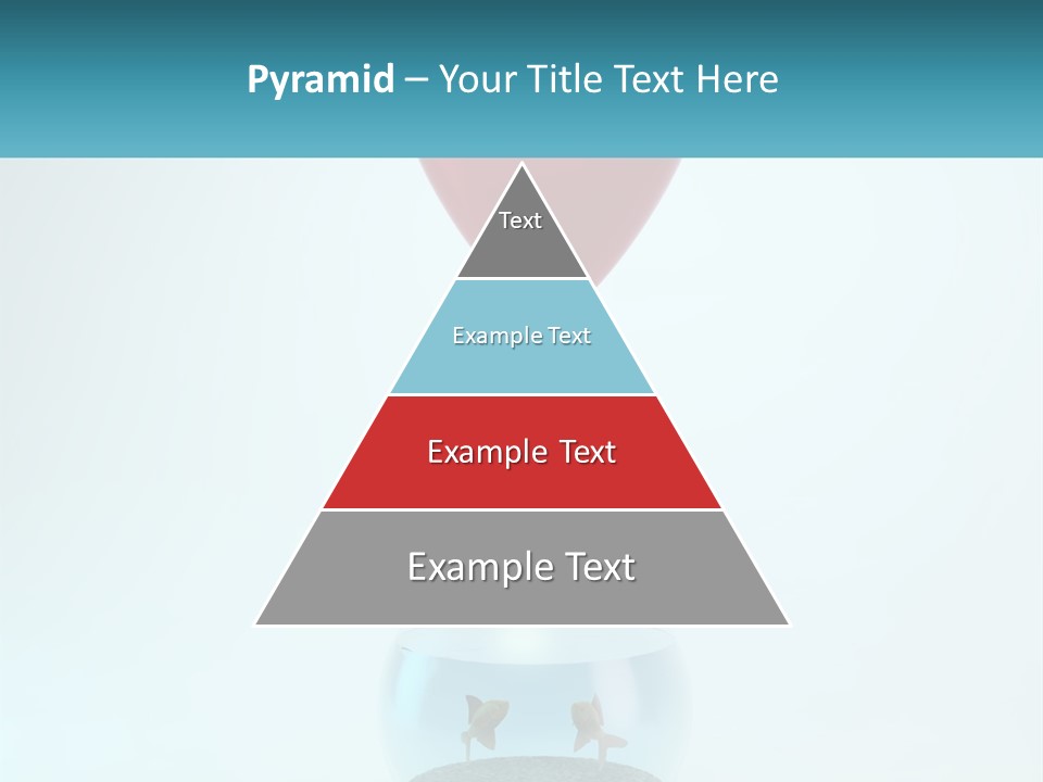 A Red Balloon Floating Over A Fish Bowl PowerPoint Template