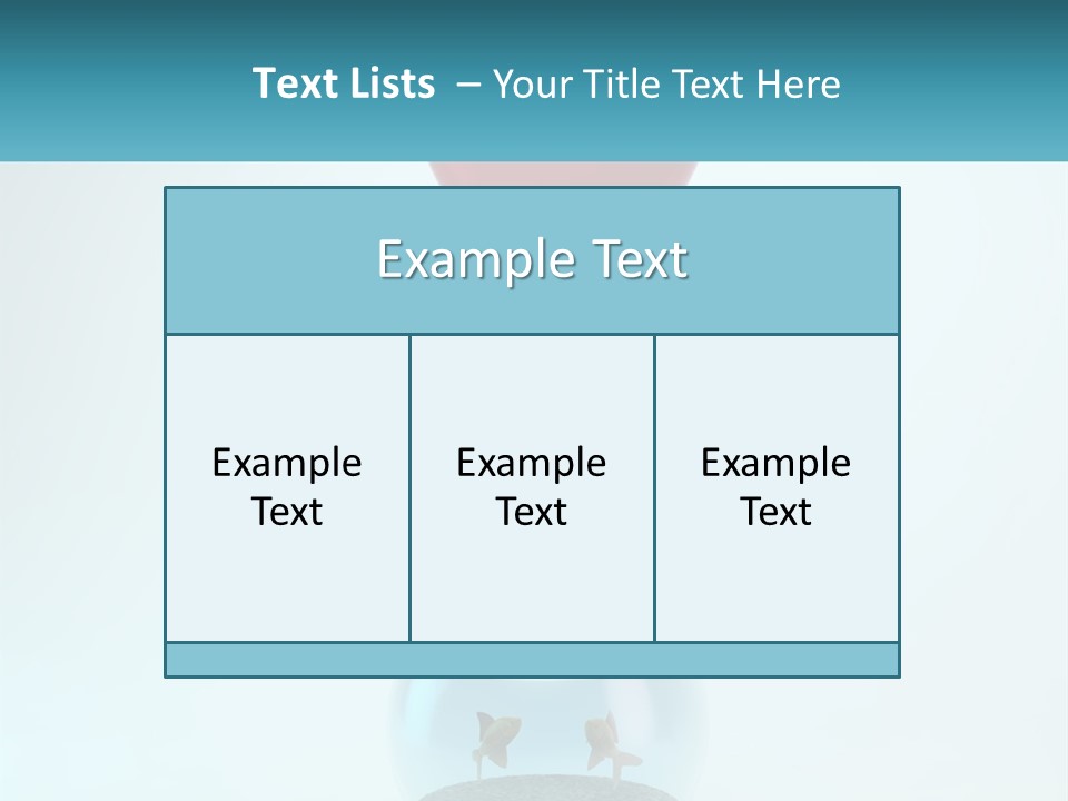A Red Balloon Floating Over A Fish Bowl PowerPoint Template