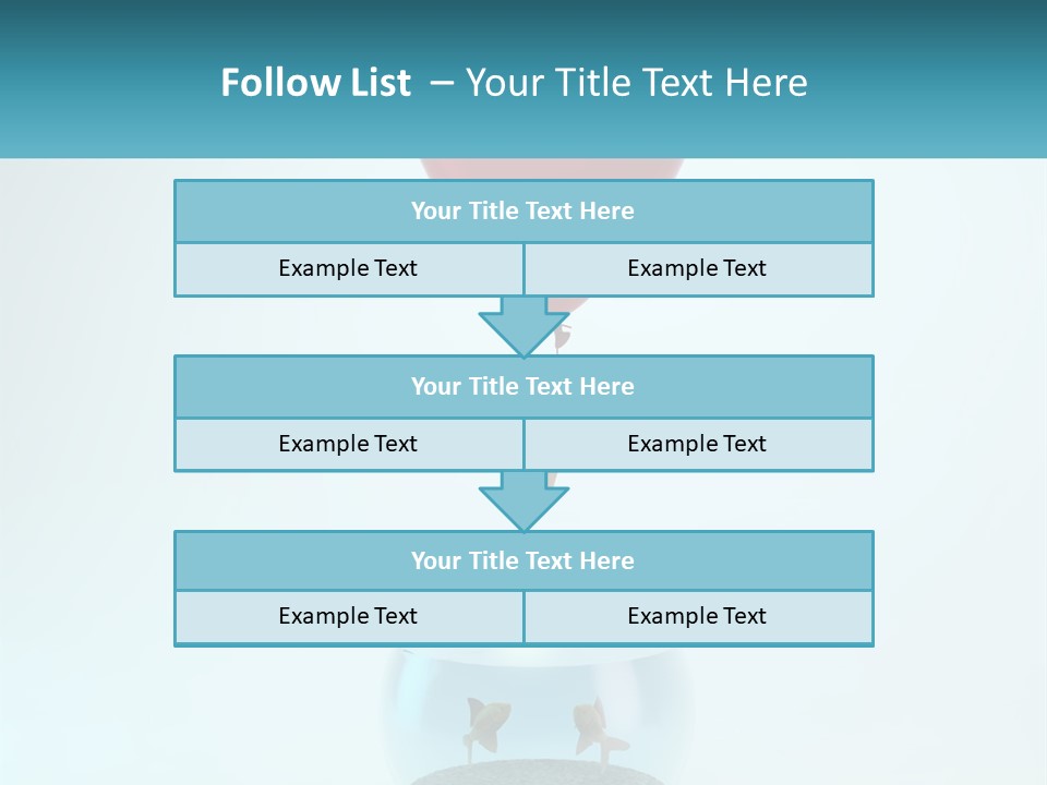 A Red Balloon Floating Over A Fish Bowl PowerPoint Template