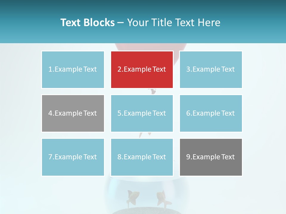 A Red Balloon Floating Over A Fish Bowl PowerPoint Template