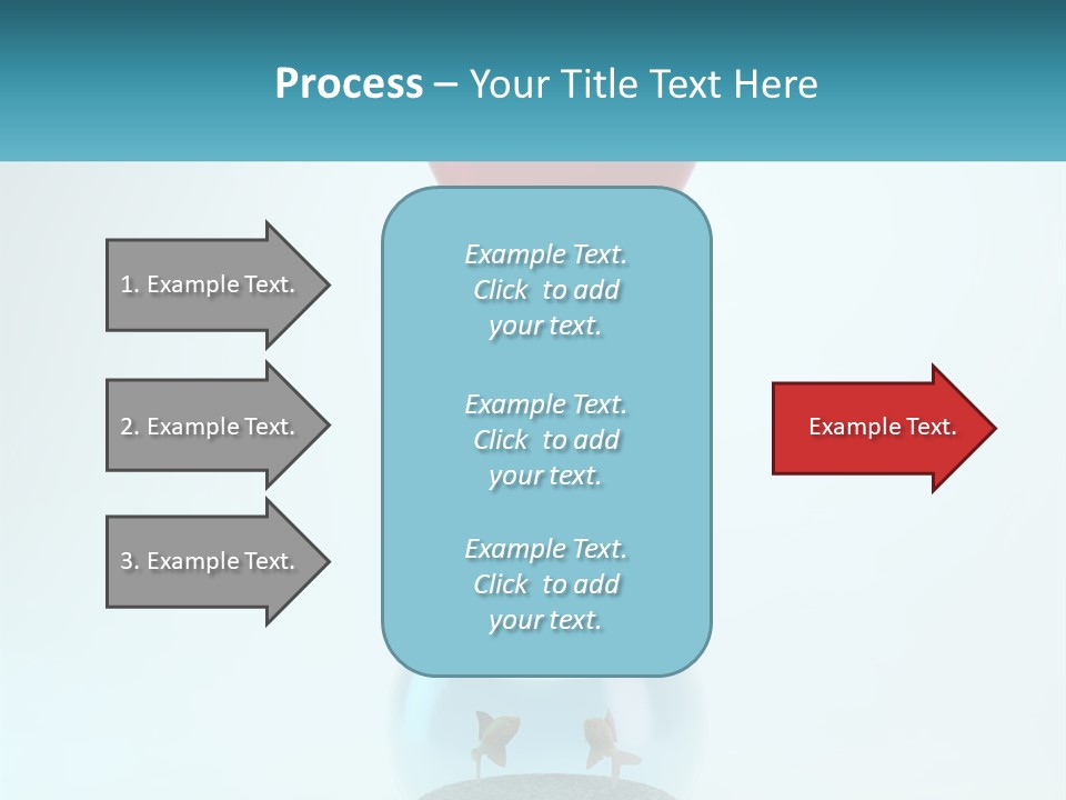 A Red Balloon Floating Over A Fish Bowl PowerPoint Template