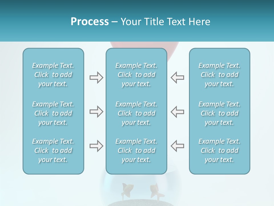 A Red Balloon Floating Over A Fish Bowl PowerPoint Template