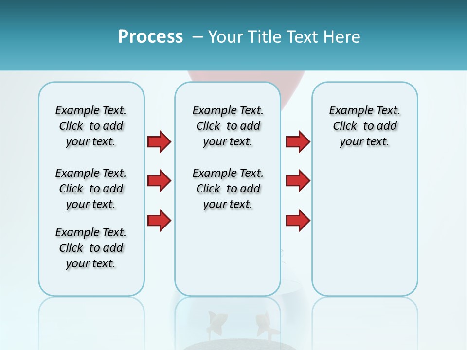 A Red Balloon Floating Over A Fish Bowl PowerPoint Template