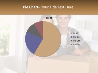 A Man And A Woman Sitting On Top Of A Box PowerPoint Template