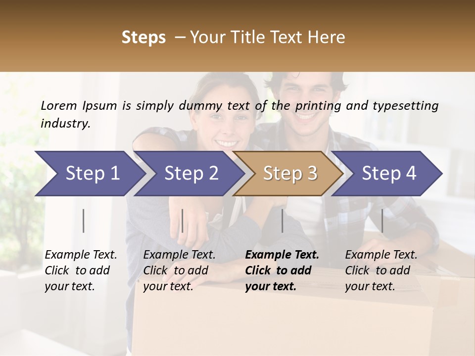 A Man And A Woman Sitting On Top Of A Box PowerPoint Template