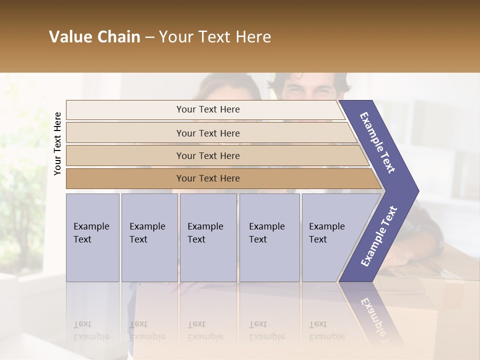 A Man And A Woman Sitting On Top Of A Box PowerPoint Template