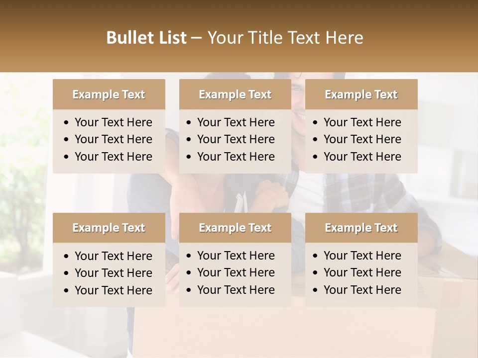 A Man And A Woman Sitting On Top Of A Box PowerPoint Template