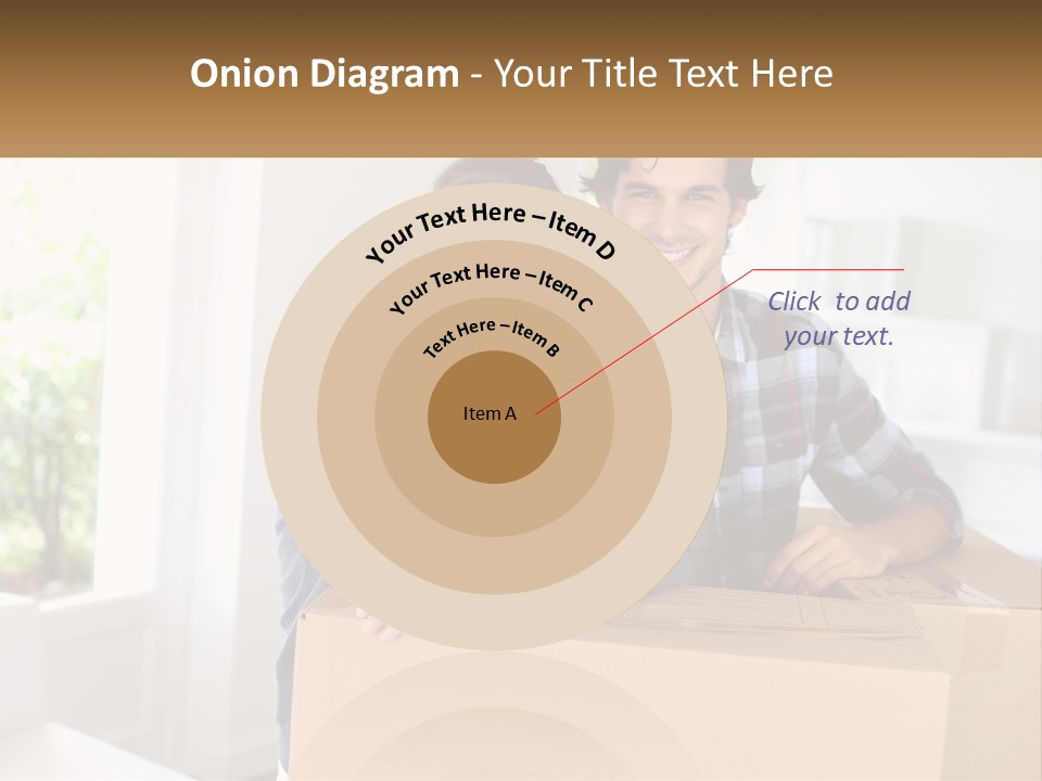 A Man And A Woman Sitting On Top Of A Box PowerPoint Template