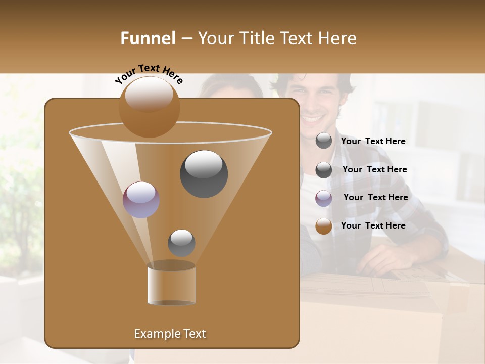 A Man And A Woman Sitting On Top Of A Box PowerPoint Template