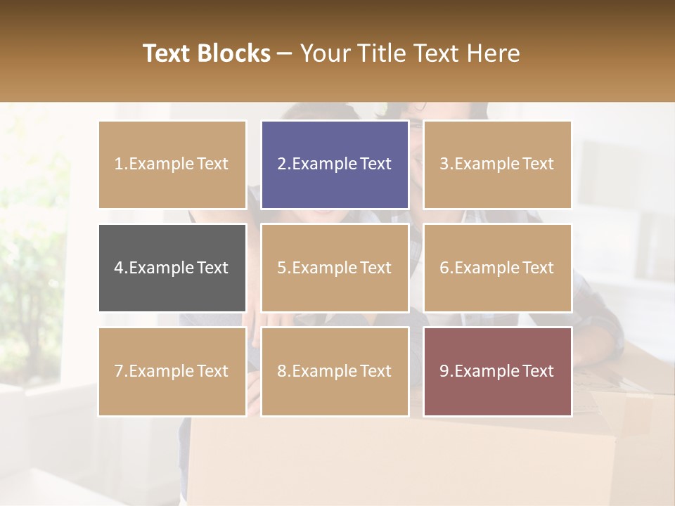 A Man And A Woman Sitting On Top Of A Box PowerPoint Template