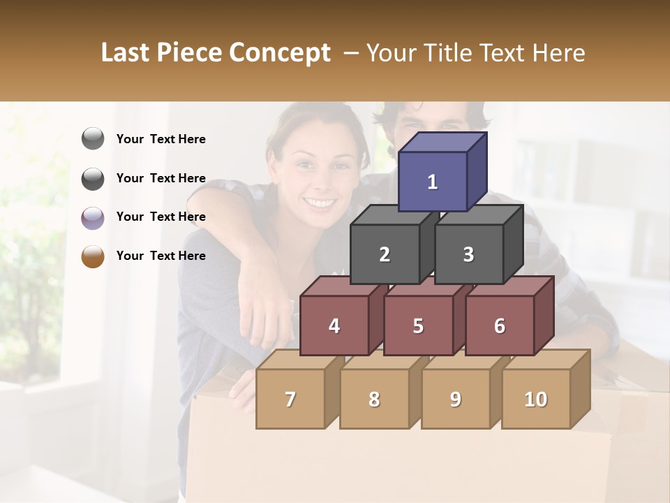 A Man And A Woman Sitting On Top Of A Box PowerPoint Template